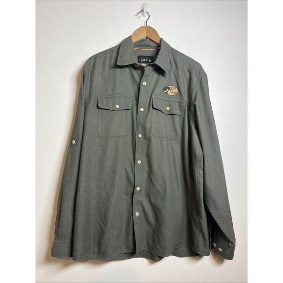 Orvis Bass Pro Shops Button Down Shirt Size L - Picture 1 of 5